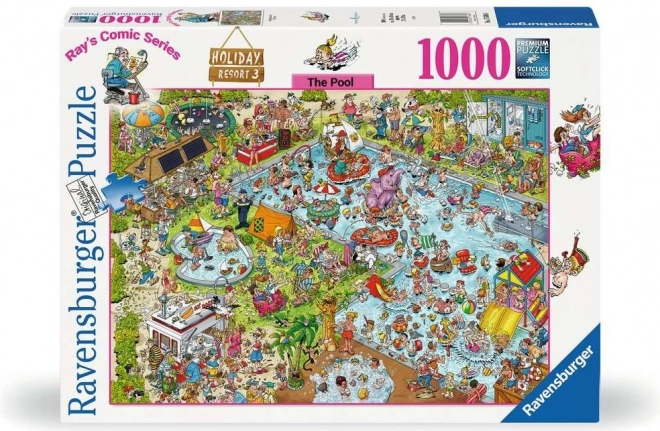 Puzzle Ravensburger Holiday Resort 3: Piscina 1000 pezzi