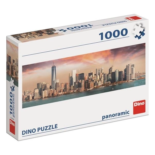 Puzzle panoramico Manhattan al tramonto 1000 pezzi