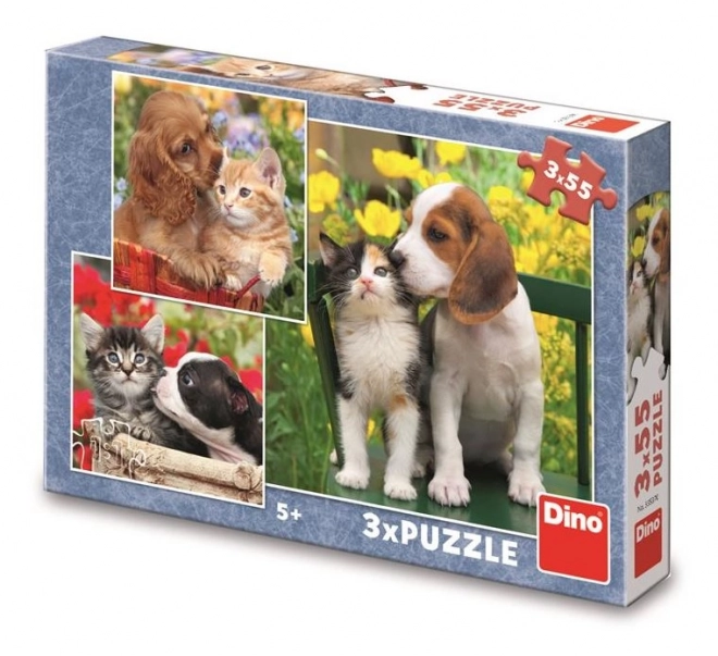 Puzzle Amici Animali 3x55 Pezzi