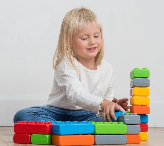 Mattoncini da costruzione Junior con finestre e porte