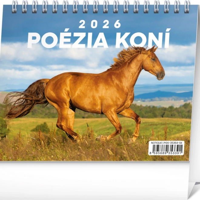 Notique Calendario da tavolo Poesia dei cavalli 2026