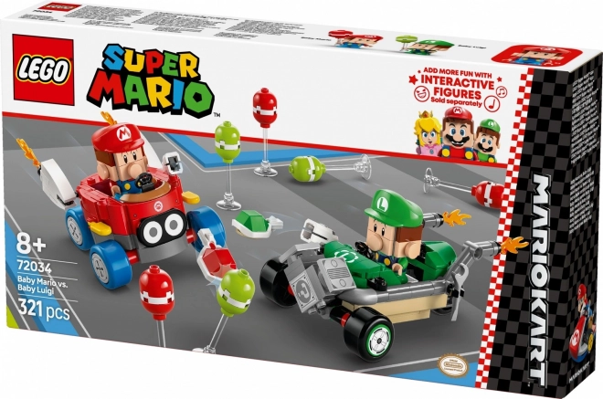 Set costruzioni Mario Kart Baby Mario contro Baby Luigi