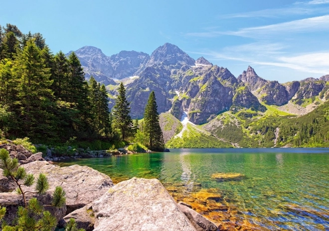 Puzzle 1000 pezzi Morskie Oko Lago, Monti Tatra, Polonia