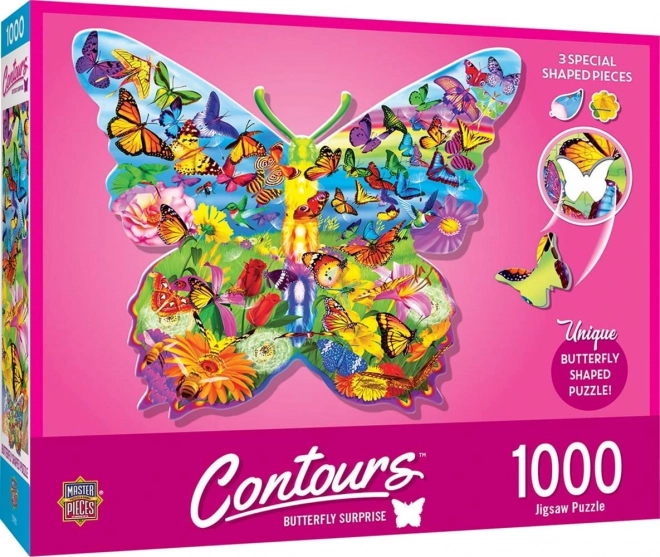 Puzzle sagomato a forma di farfalla MasterPieces 1000 pezzi