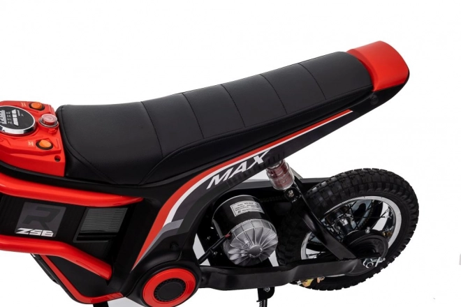 Moto cross a batteria rosso