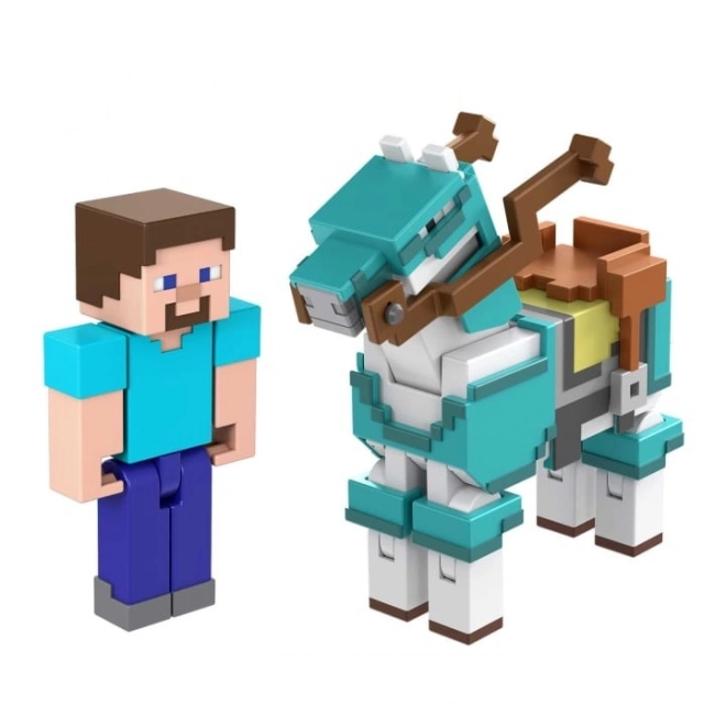 Personaggi Minecraft Steve e cavallo