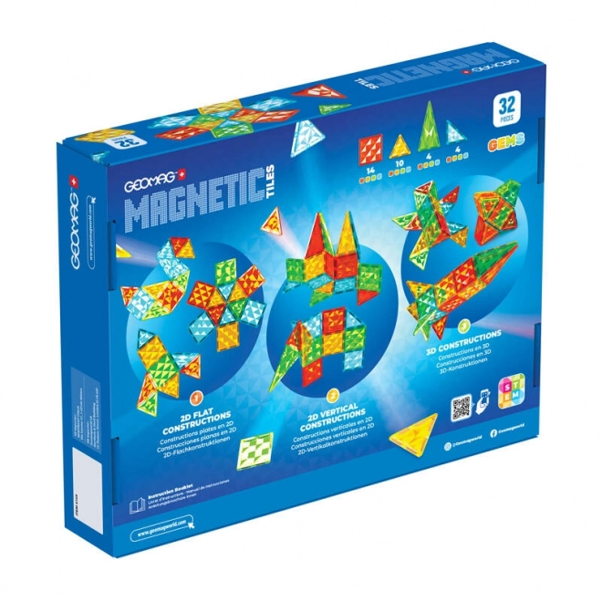 Geomag Gems razzo magnetico 32 pezzi