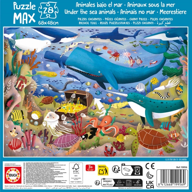 Puzzle Mondo Sottomarino EDUCA 28 pezzi