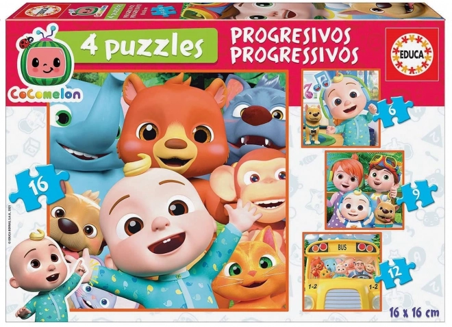 Puzzle EDUCA CoComelon 4 in 1