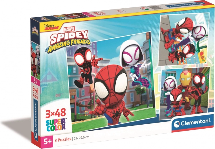 Tre motivi colorati di SPIDEY in un’unica confezione