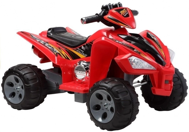 Quad con grandi ruote a batteria rosso