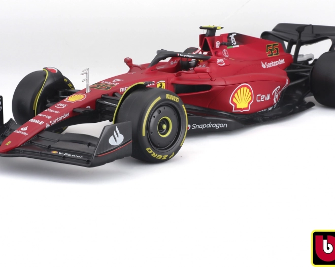 Modello Ferrari F1-75 Scuderia 2022 con Carlos Sainz 1:18