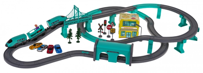 Set Stazione Ferroviaria con Accessori per Bambini