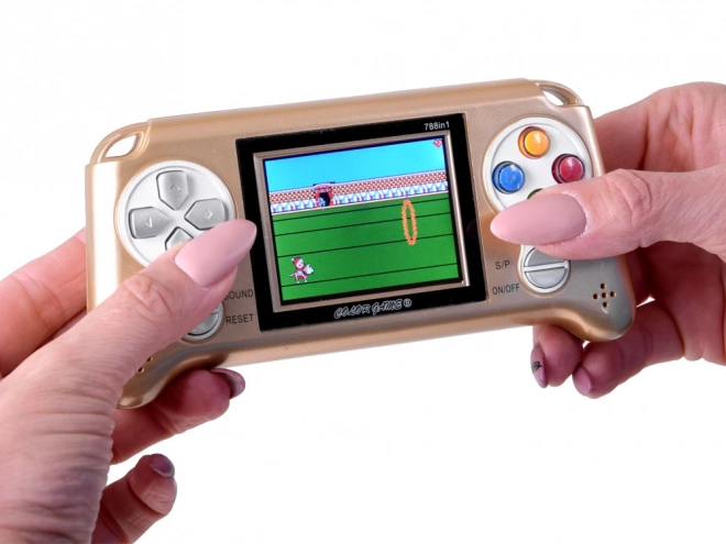 Console di gioco portatile con 70 giochi – oro