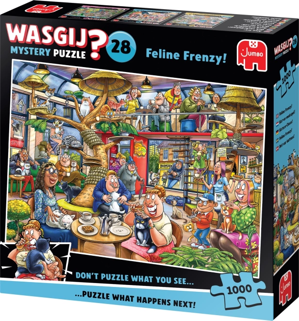 Puzzle Jumbo Wasgij Mystery: Follia Felina 1000 Pezzi