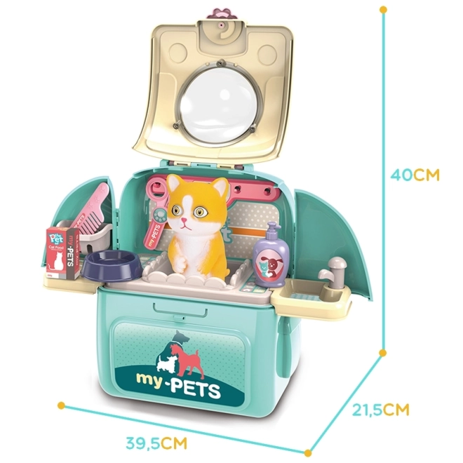 Zaino del Kit di Bellezza Portatile per Gatto