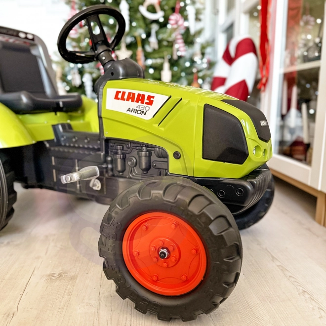 Trattore a pedali FALK Claas Arion 430 con rimorchio