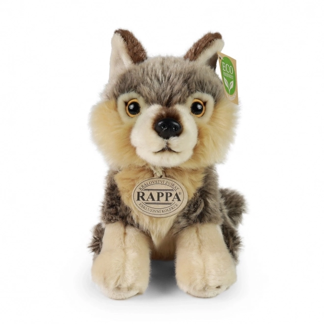 Lupo Peluche Seduto 18 cm Eco-friendly