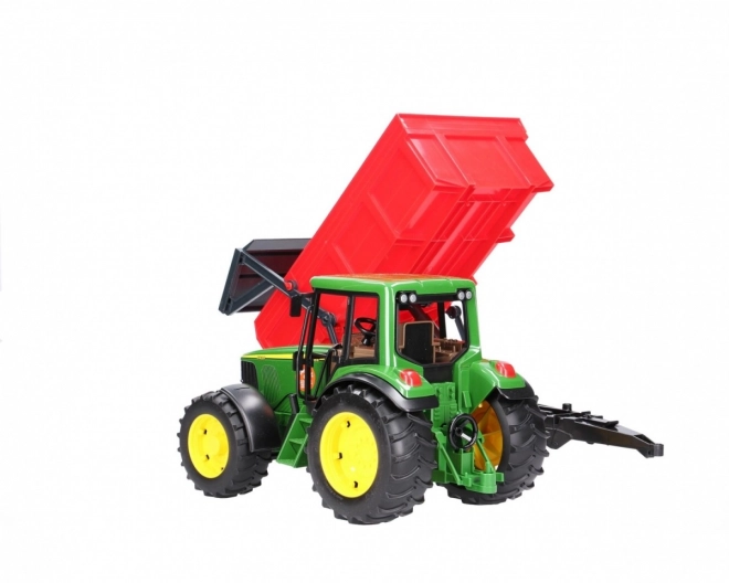 Bruder Trattore John Deere con Rimorchio Ribaltabile