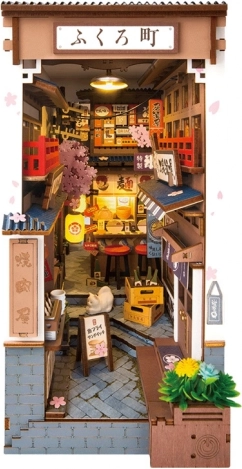 Puzzle 3D fermalibri Viale dei Fiori di Sakura con vino