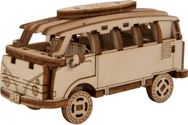 Puzzle 3D Superfast Minibus Retro di Wooden City