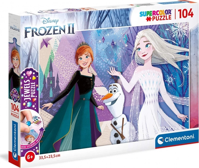 Puzzle con Gioielli Frozen 2: Sorelle 104 Pezzi