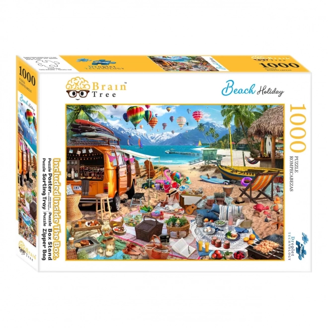 Puzzle Dovolenza sulla Spiaggia 1000 Pezzi Brain Tree