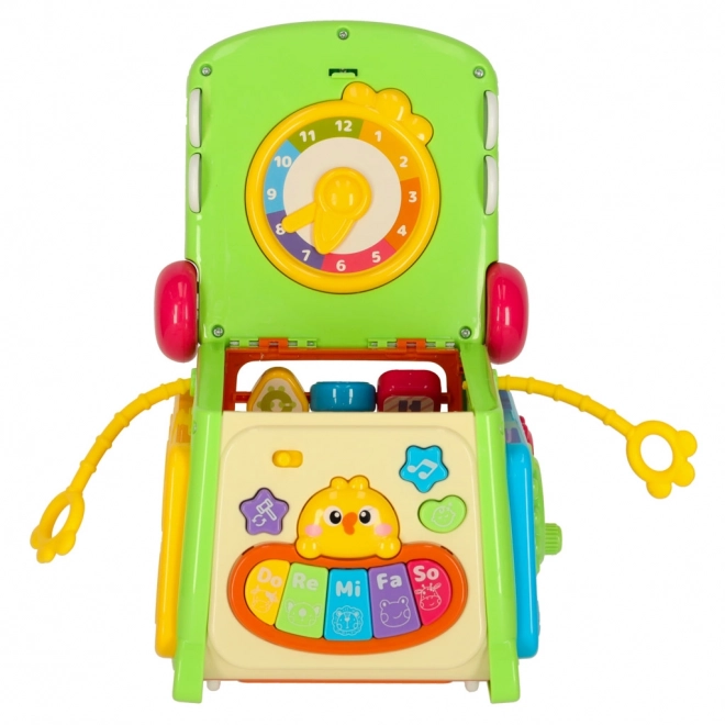 Cubo educativo con sorter e pianola Coccodrillo 4 in 1