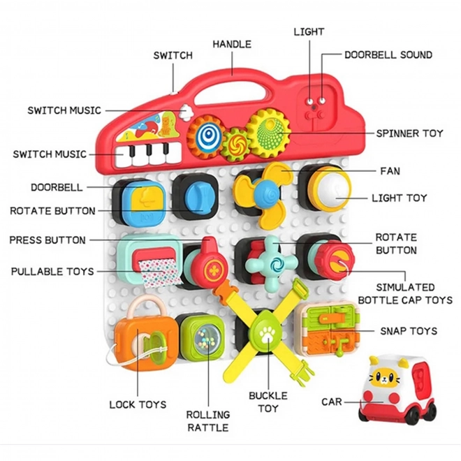 tabellone delle attività Montessori per bambini colorato Woopie