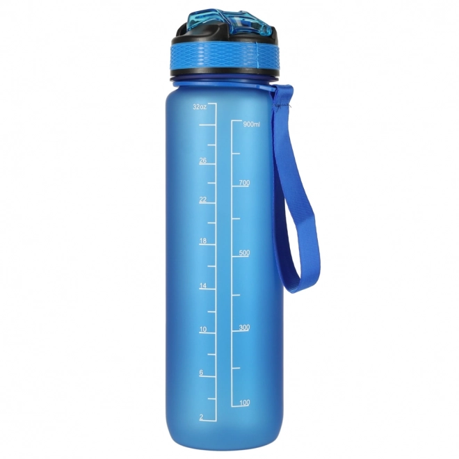 Borraccia rosa 1L per palestra con beccuccio e misurino motivazionale – Blu