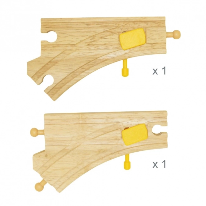 Scambi ferroviari Bigjigs Rail 2 pezzi