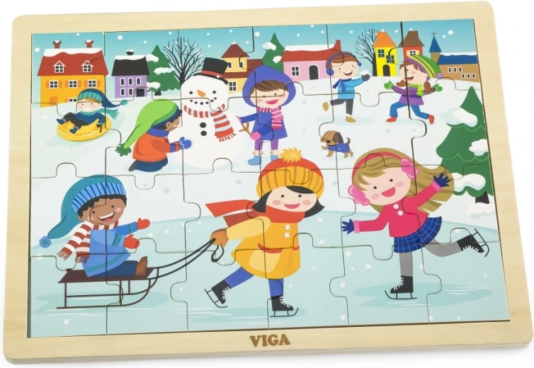 Tema invernale pieno di allegria