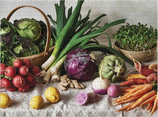 Puzzle Greenmarket Tavolo Galison 1500 pezzi