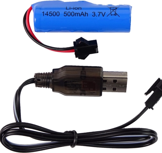 Batteria ricaricabile e ricarica USB