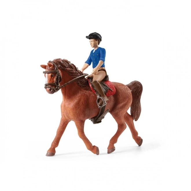 Set di figure Auto con rimorchio Horse Club