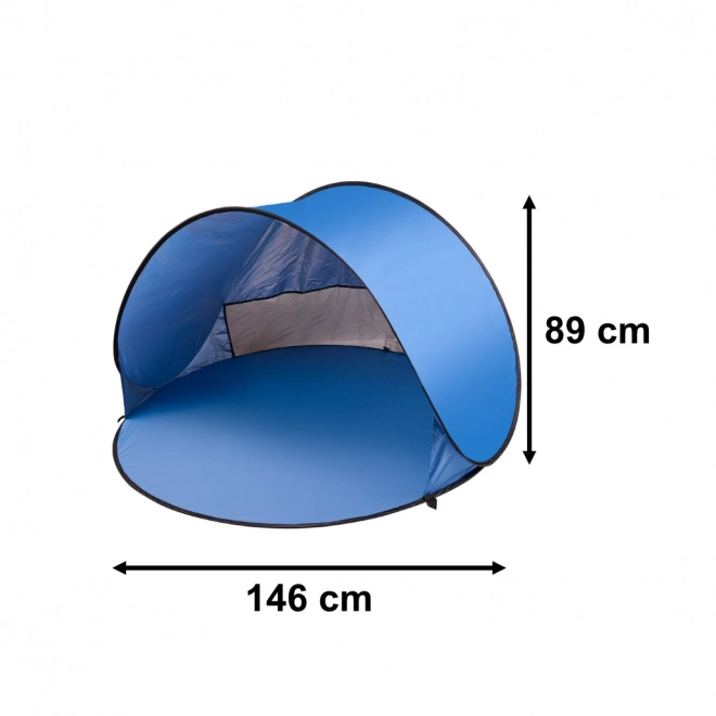Grande tenda da spiaggia auto-installante con custodia