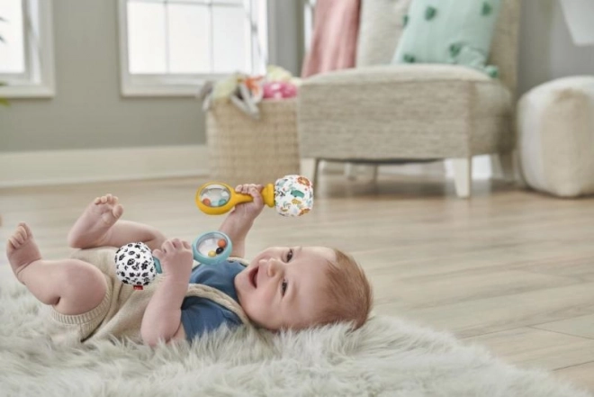 Fisher-Price Maracas per Bambini con Foglie e Animali