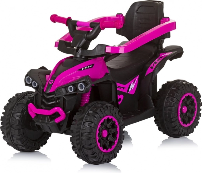 Chipolino atv rosa con maniglione e tettuccio