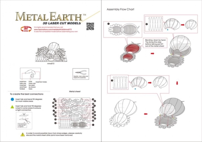 Puzzle 3D Metal Earth Tarantula