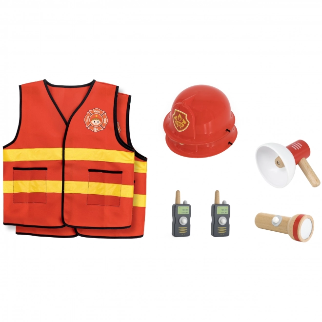 Set da pompiere per bambini con giubbotti e accessori