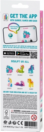 Argilla plastica Hey Clay Unicorni 3 confezioni, Cloudy