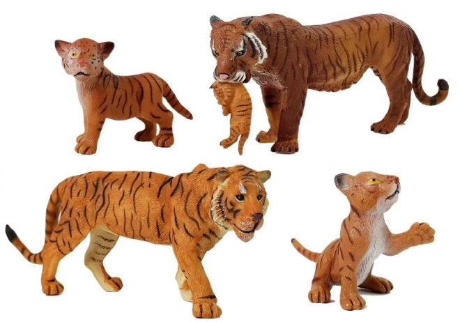 Set di figurine Animali Safari Elefanti e Tigri