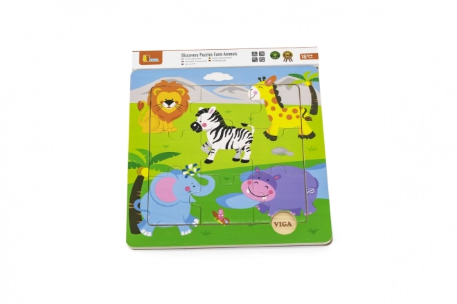 Puzzle in legno - safari