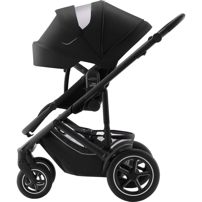 Set passeggino Smile 5Z con culla e seggiolino auto Baby-Safe PRO Classic, Space Black