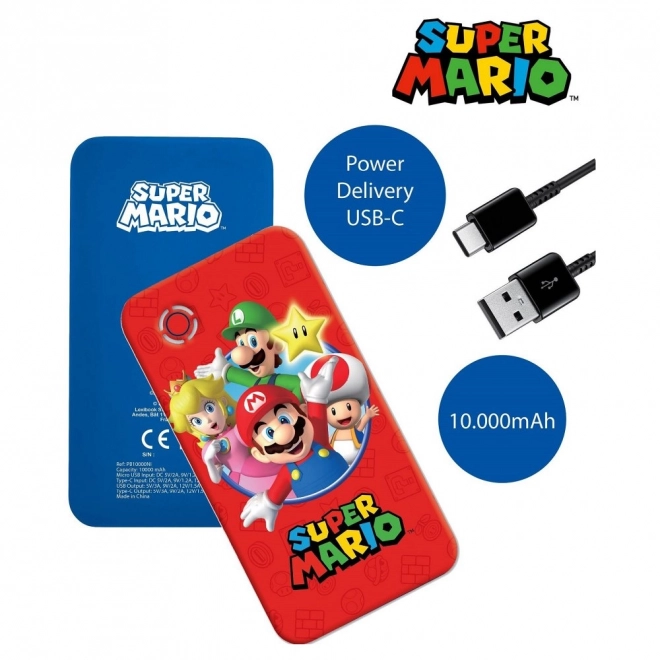 Power bank 10 000 mAh a tema Super Mario