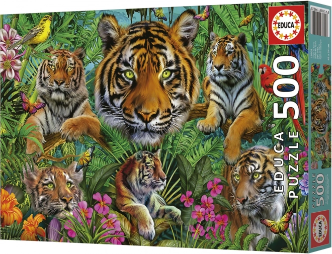 Puzzle tigri nella giungla 500 pezzi