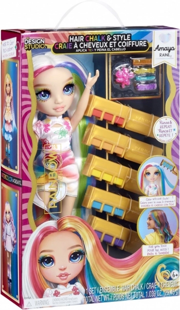 Bambola Rainbow High con gessetti per capelli