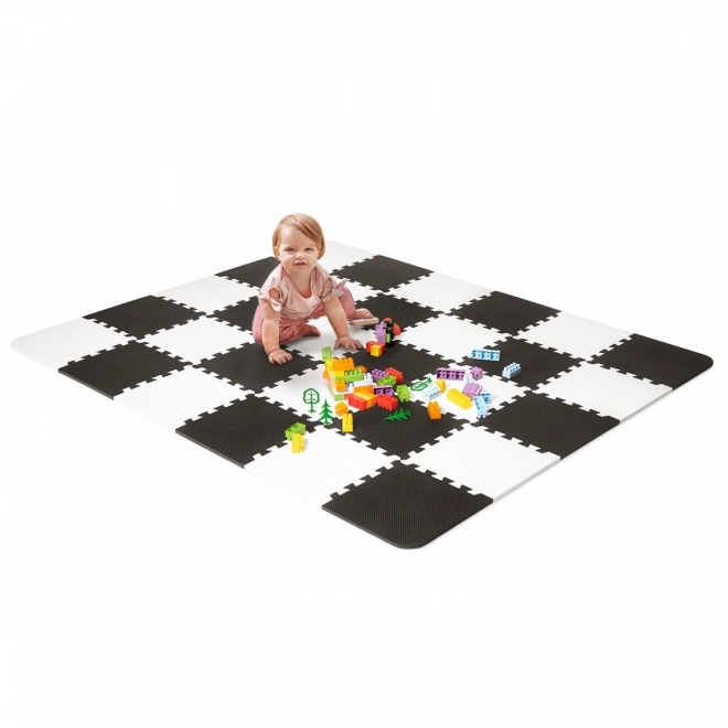 Tappeto Puzzle Luno Bianco e Nero per Bambini