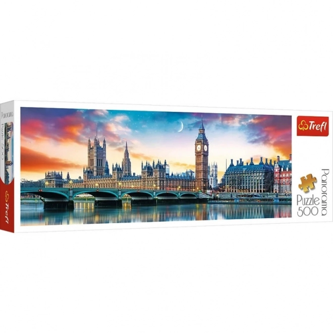 Puzzle panoramici 500 pezzi Londra Big Ben e Palazzo di Westminster