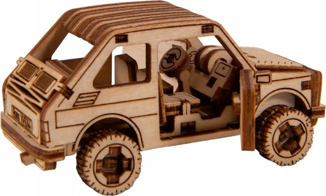 Puzzle 3D in legno - modello auto da rally